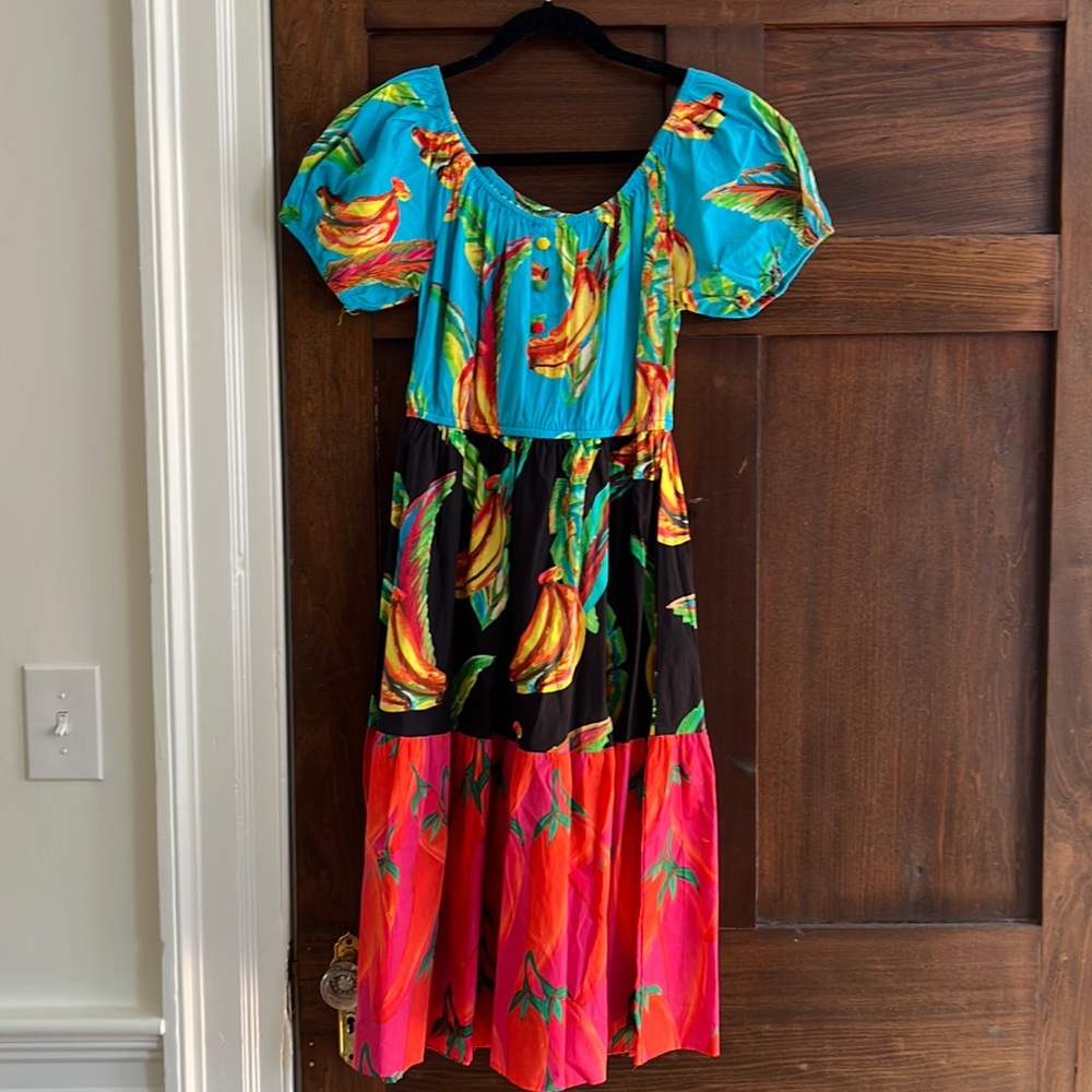 Farm Rio Bananas and Tomatoes Dress